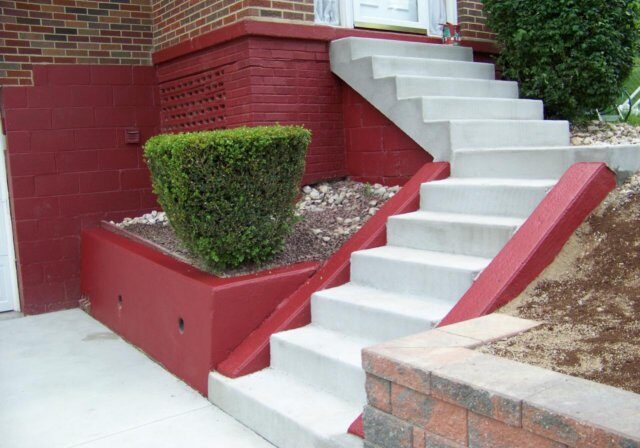 residential concrete steps and stairs by Taylor's Concrete Construction in Beaver County, PA