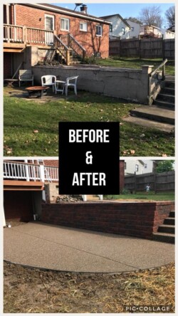 residential concrete driveways, stairs and walkways in Beaver County PA - Taylor's Concrete Construction