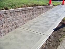 Concrete retaining walls and sidewalks - Taylor's Concrete Construction in Beaver County, PA near Pittsburgh